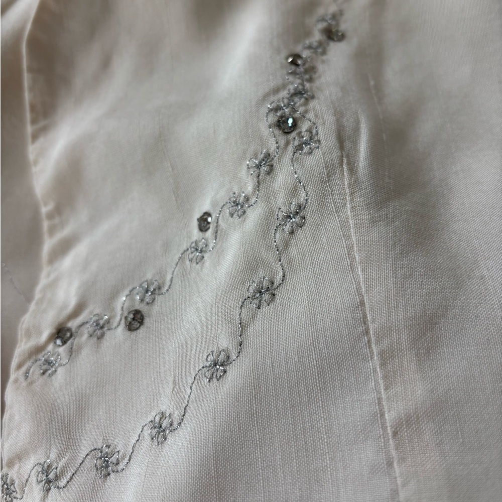 90’s embroidery cotton boho vest - Picture 6 of 8